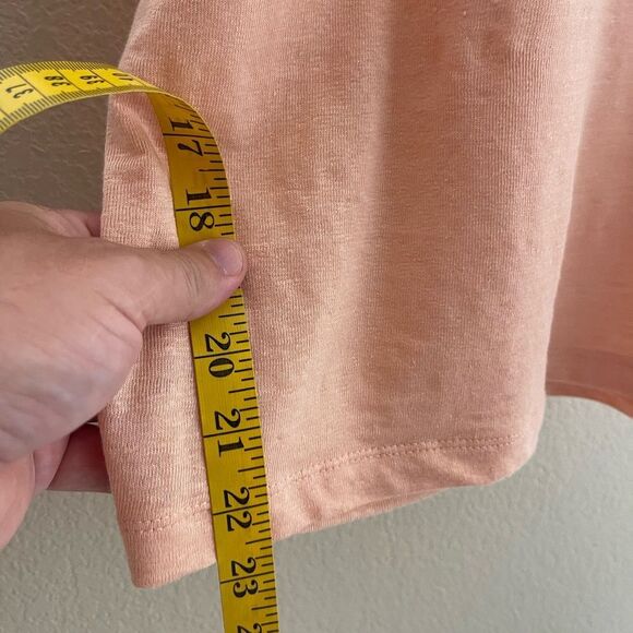 Elegant Peach Sleeveless Muscle Tee - Picture 8 of 8